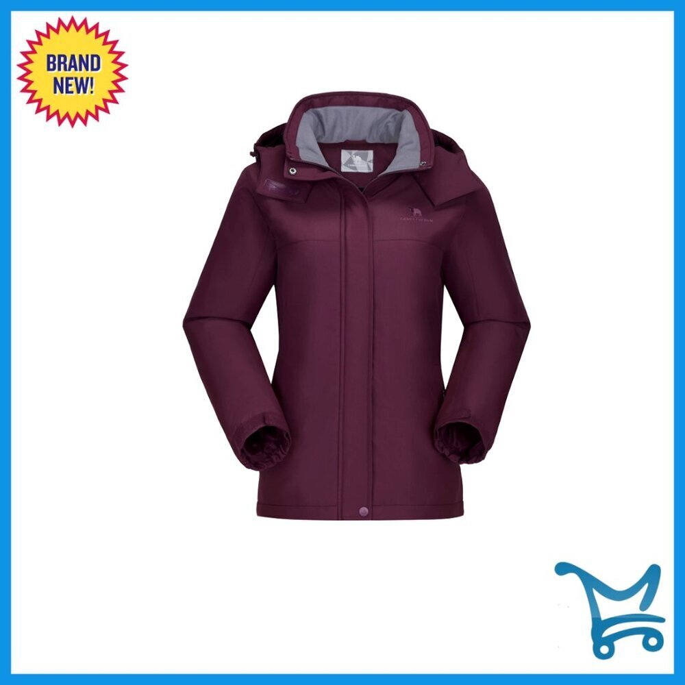 Women's Ski Jacket Waterproof Fleece Warm Snowboarding Coat Outdoor Winter